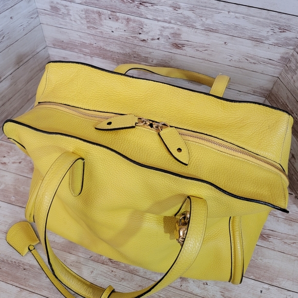 Alexander McQueen Skull Padlock yellow Tote - Picture 5 of 16